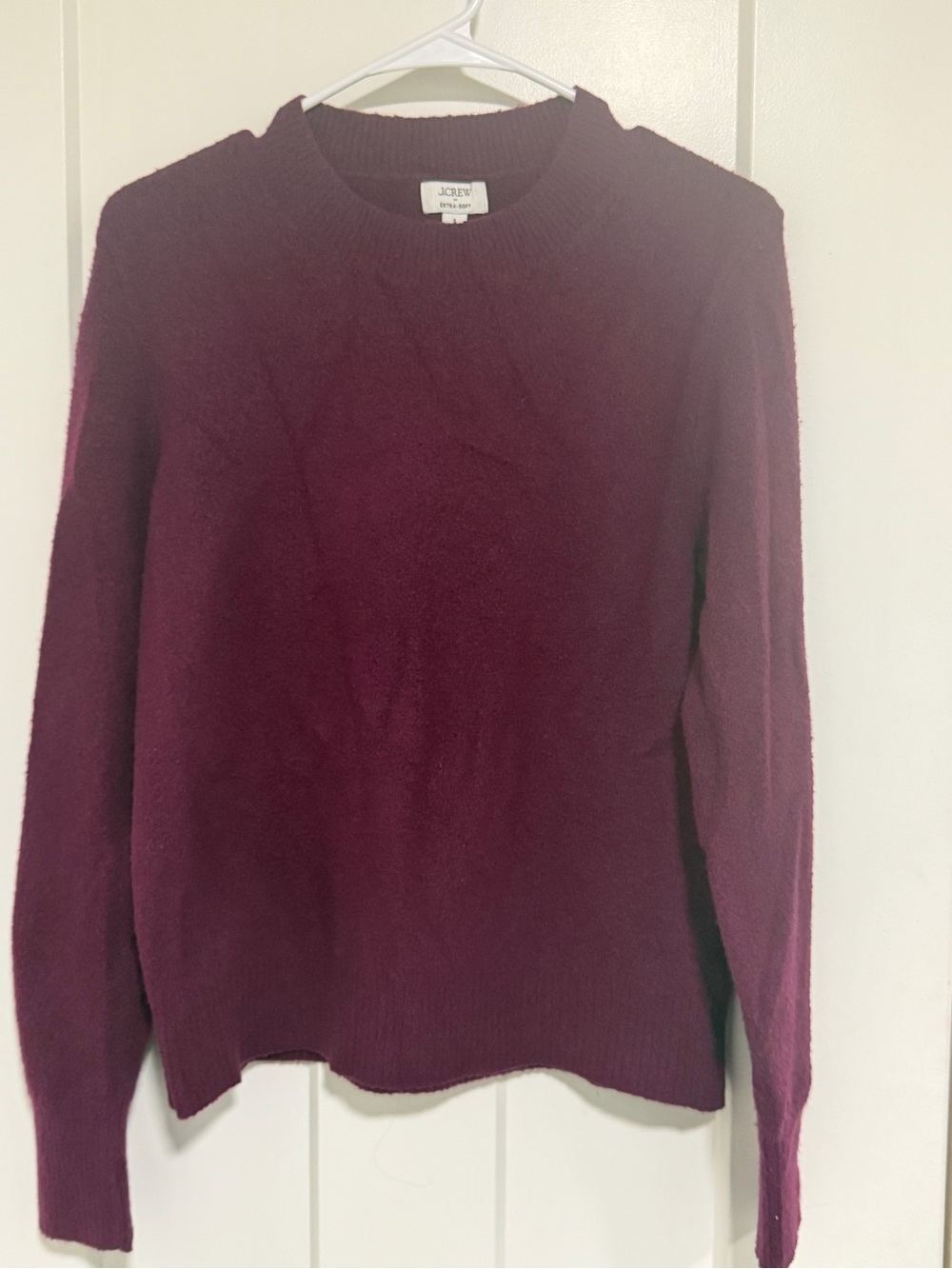 J. Crew Women's Crewneck Sweater in Plum